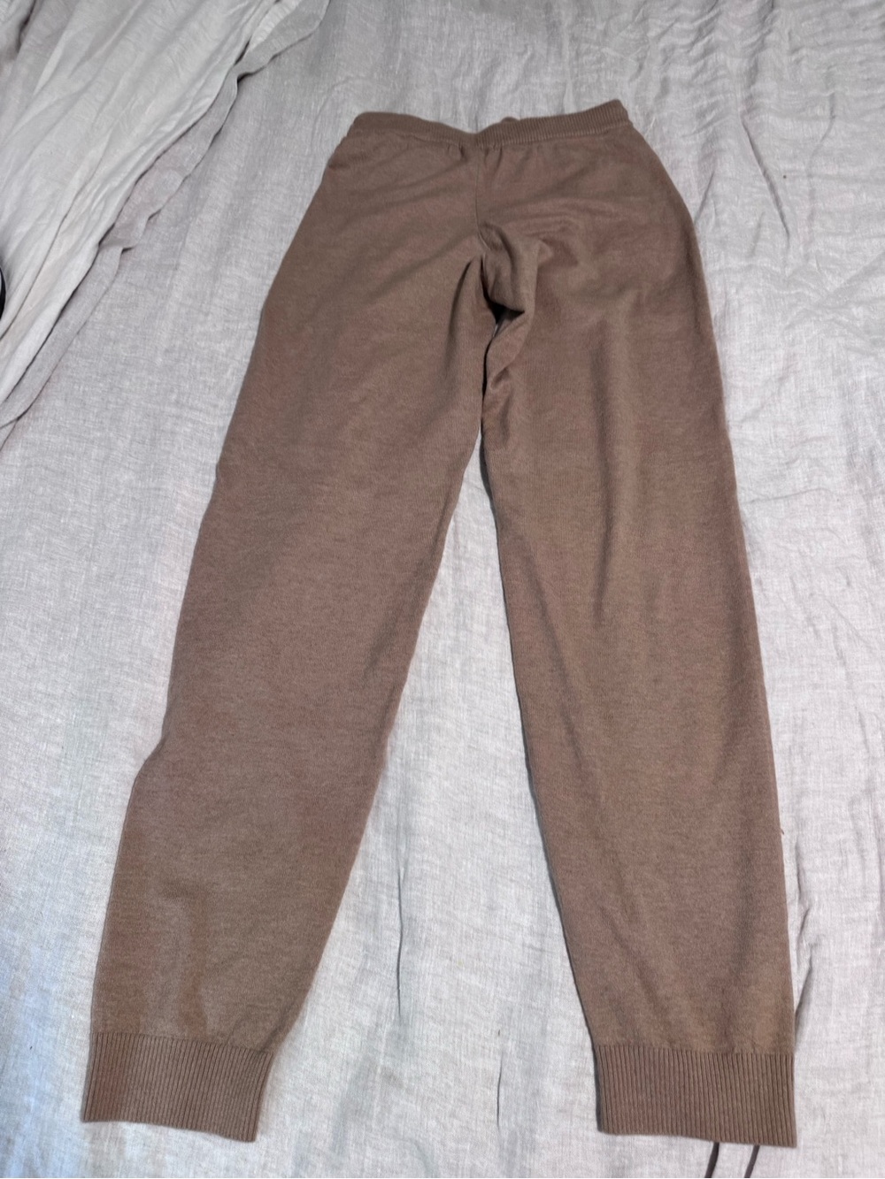 H&M Brown Knit Drawstring Joggers for Men - Picture 4 of 5